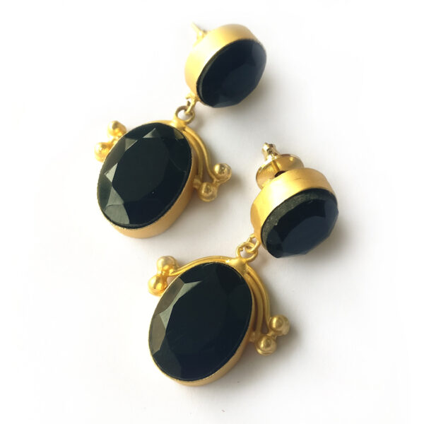 Boho Chic Onyx Earrings