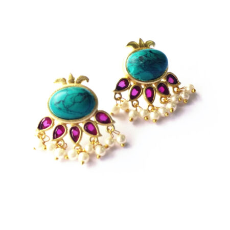 Kathakali Ornate Stud Earrings