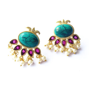 Kathakali Ornate Stud Earrings