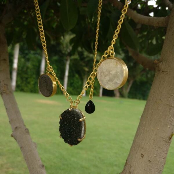 Midnight Glory Coin Necklace
