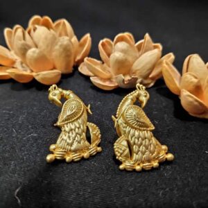 Dainty Delicate Beautiful Peacock Stud Earrings