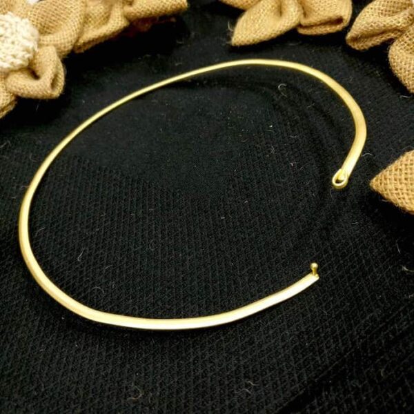 Statement Hasli Choker Necklace in Gold Plating