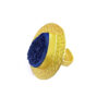 Pear Drop Ring Textured Gold plated Fashion Ring - Image 4