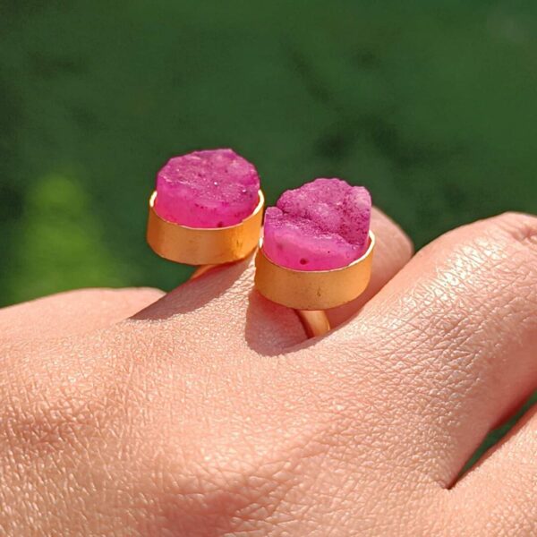 Bougainvillea Pink Casual Open Ring