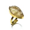 Good Vibes Quartz Gold Plated Statement Rings - Image 5